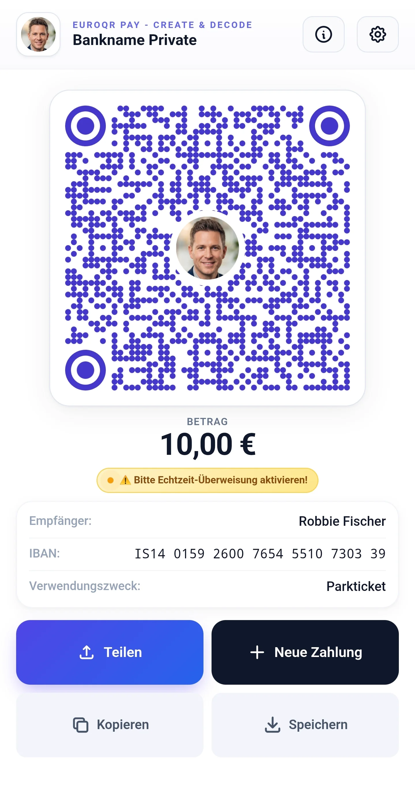 EuroQR Pay – Privat-QR